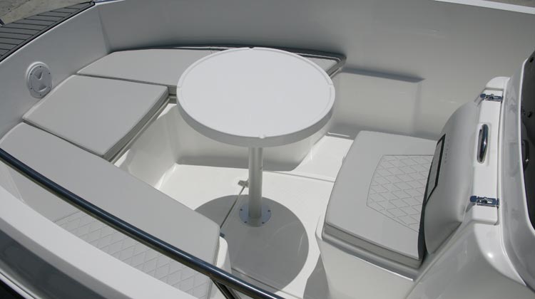 Cockpit table, removable